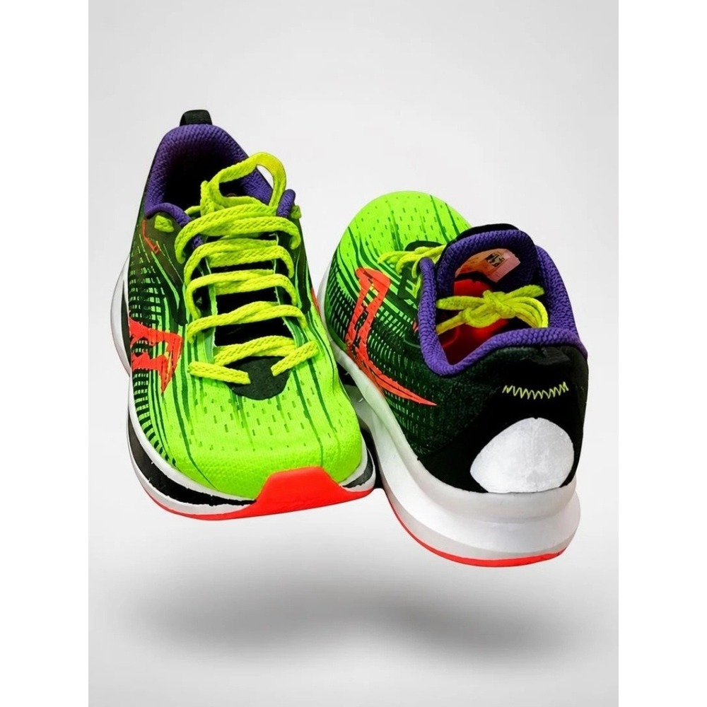 Size 6 Saucony Endorphin Speed 2 Running Shoes Slime Viziorange S10688-65